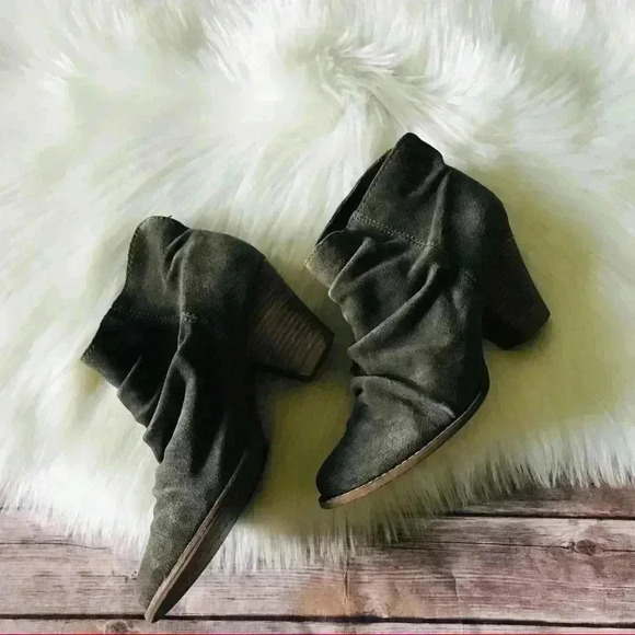 Splendid Leather Suede Booties Sz 8 - Picture 1 of 9